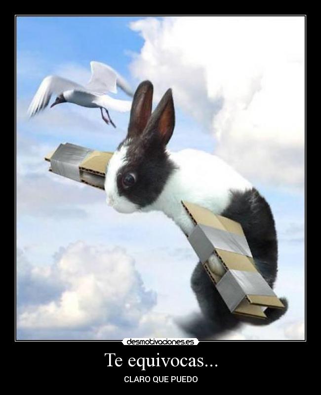 Te equivocas... -