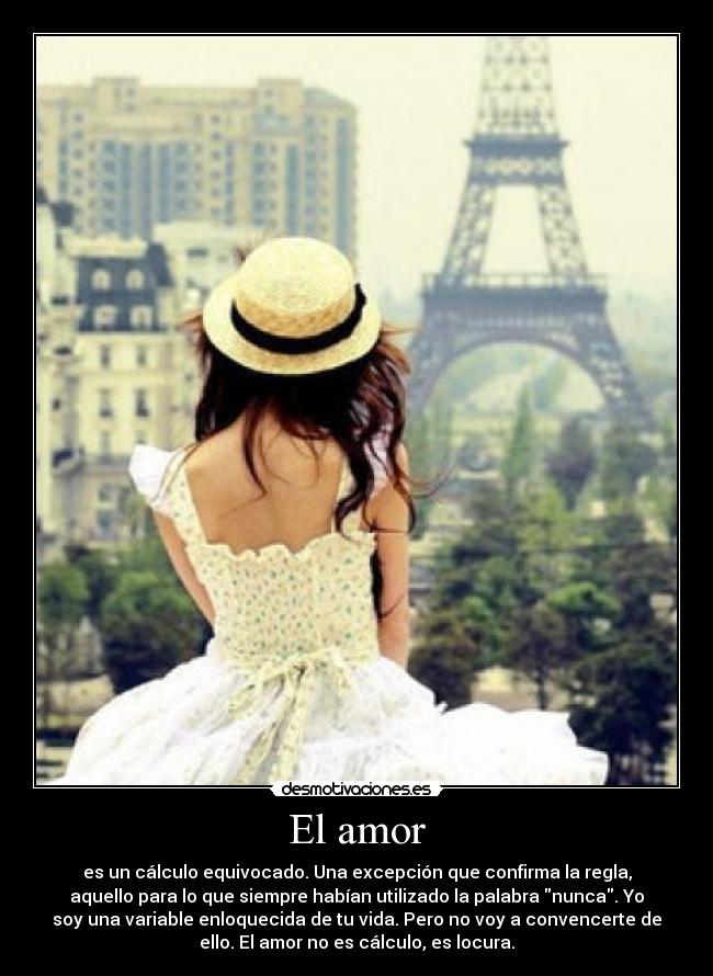 El amor -