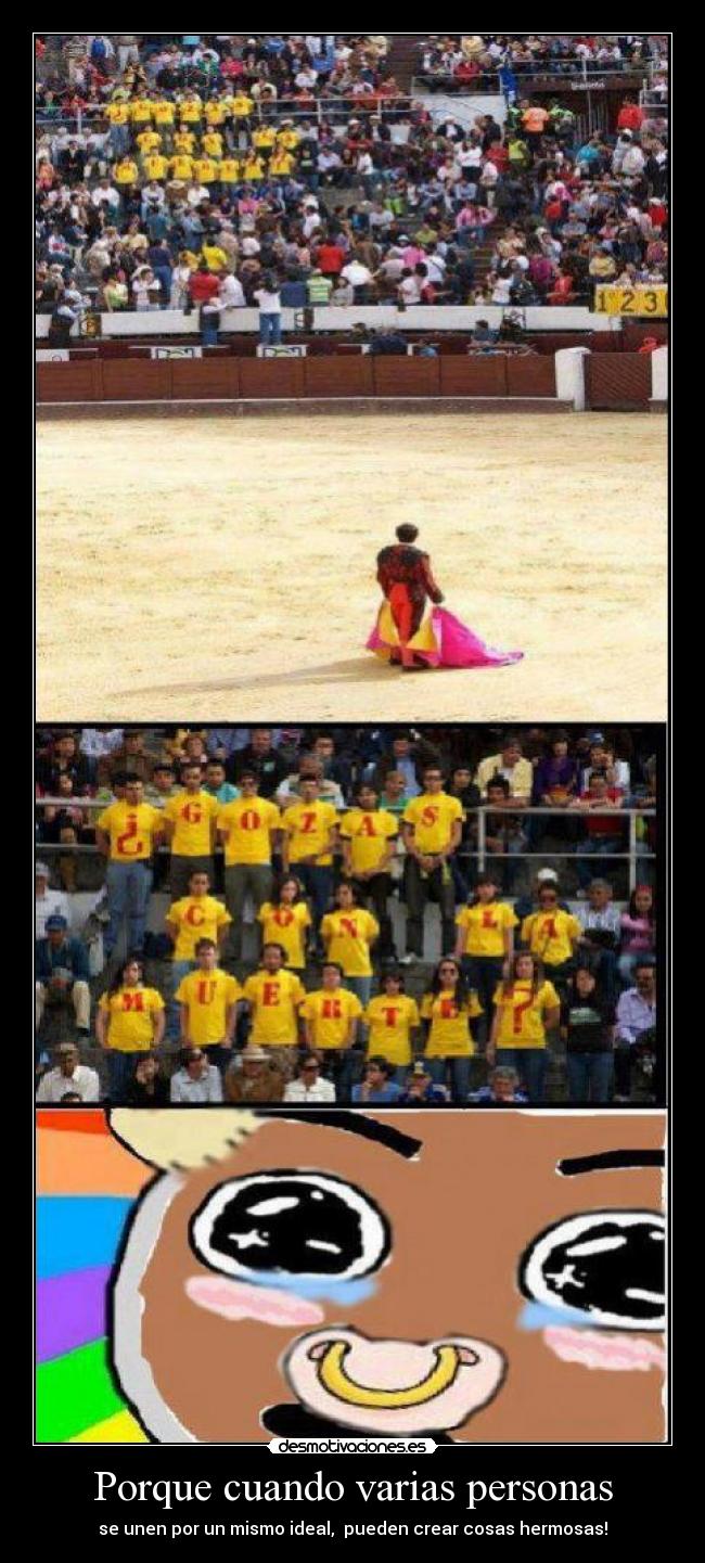 Porque cuando varias personas - 