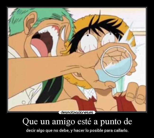 carteles one piece luffy zoro anime manga desmotivaciones