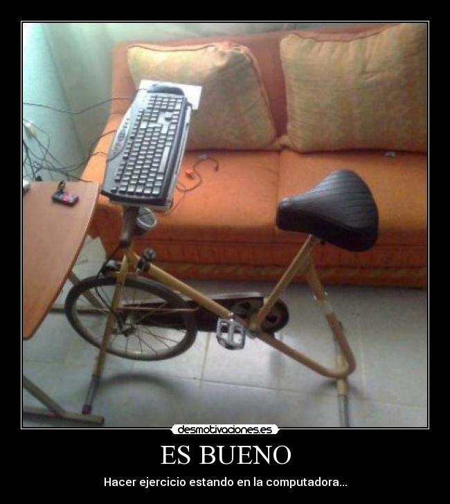 ES BUENO - Hacer ejercicio estando en la computadora...