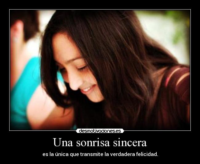Una sonrisa sincera - 