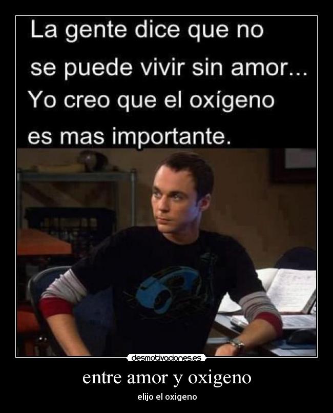 entre amor y oxigeno -