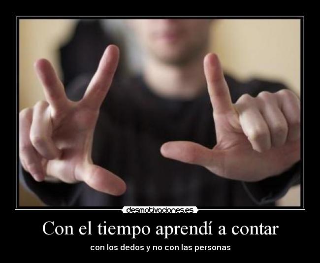 Con el tiempo aprendí a contar - 