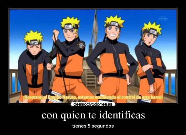 con quien te identificas - tienes 5 segundos