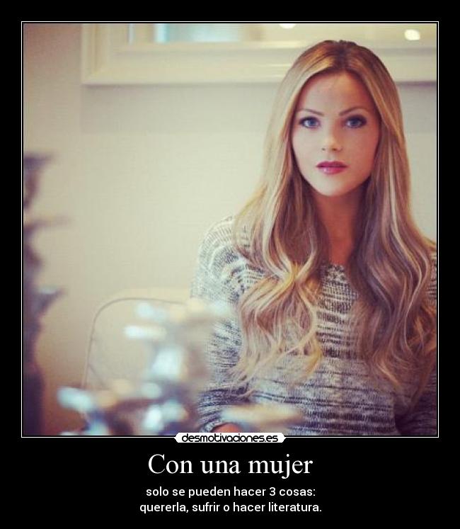 carteles mujer cosas desmotivaciones