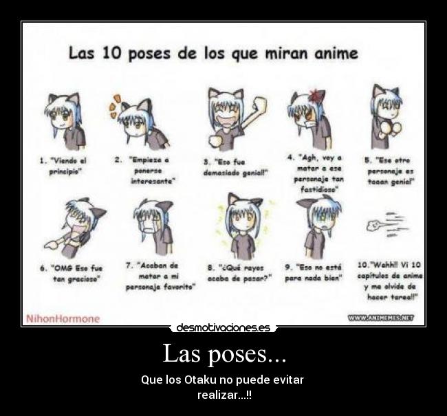 Las poses... -