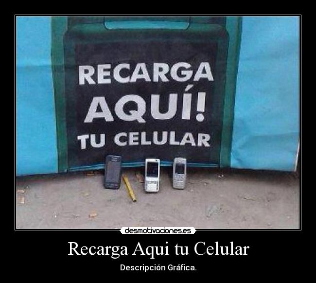 Recarga Aqui tu Celular - Descripción Gráfica.