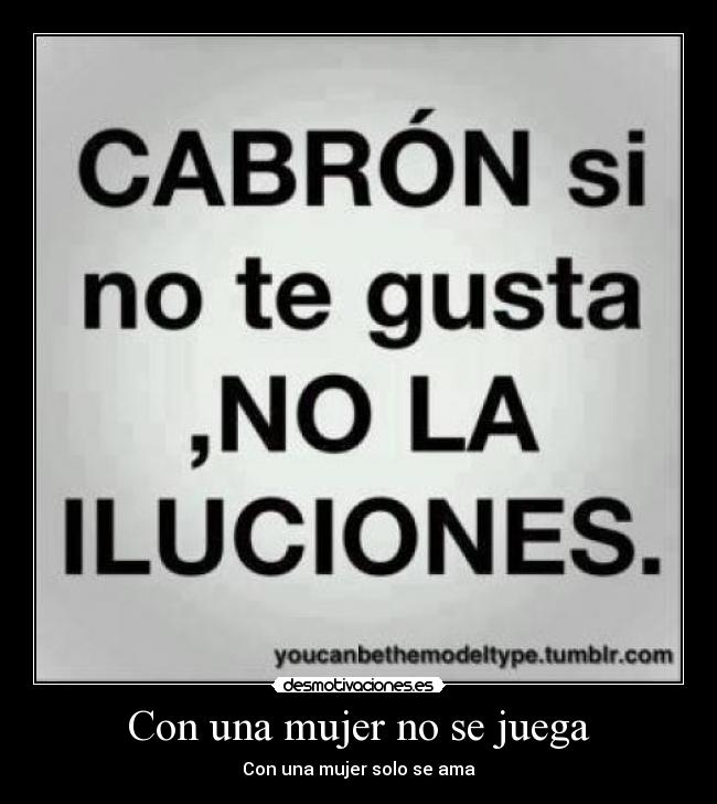 Con una mujer no se juega - 