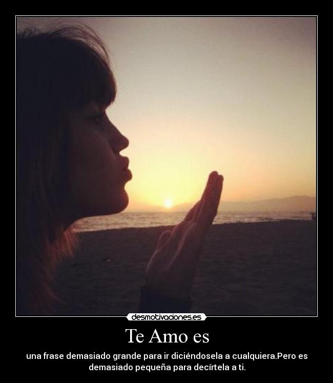 Te Amo es -