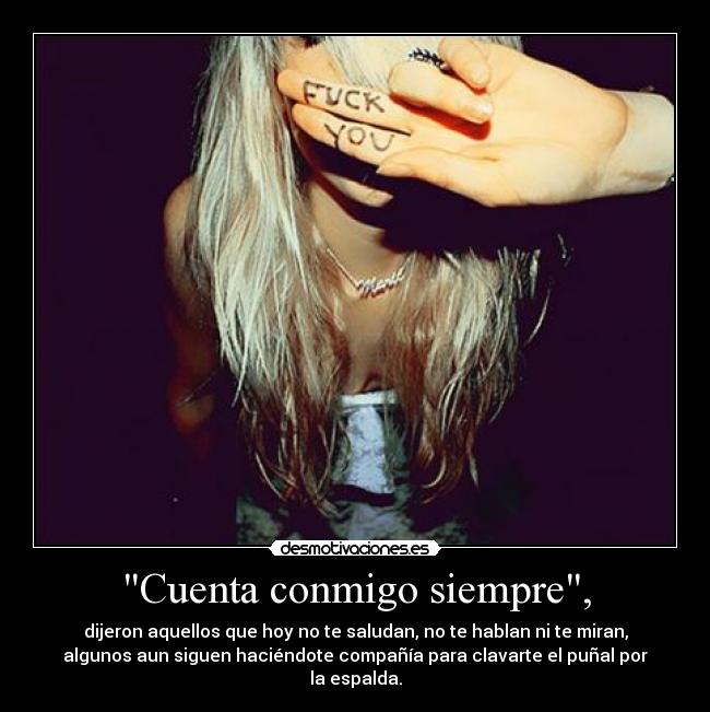 Cuenta conmigo siempre, - 