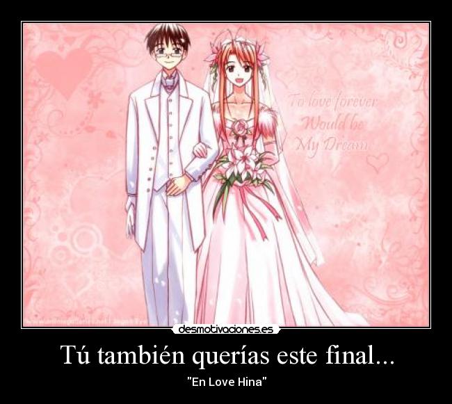 Tú también querías este final... - En Love Hina