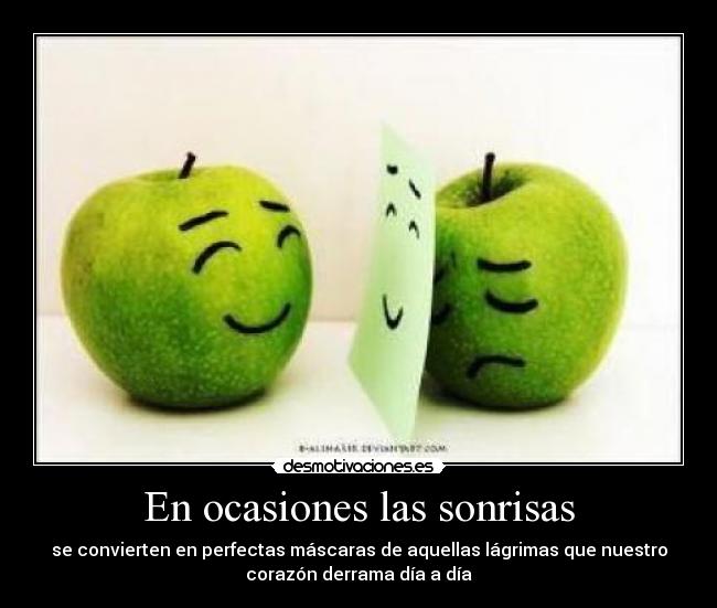 carteles manzanas sonrisa mascara desmotivaciones