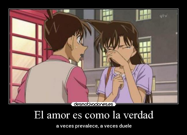 carteles amor klanotaku anime detective conan shinichi ran desmotivaciones