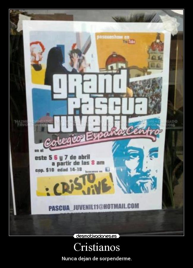 carteles cristianos desmotivaciones