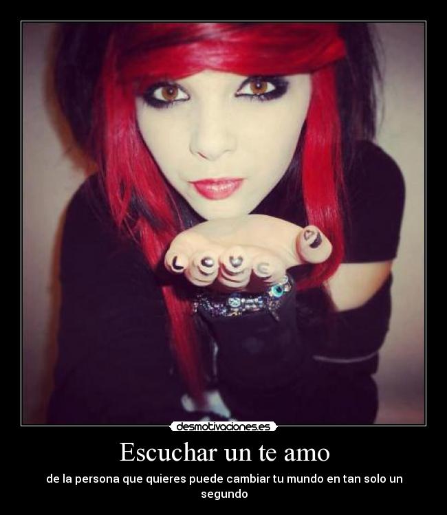 Escuchar un te amo - de la persona que quieres puede cambiar tu mundo en tan solo un segundo