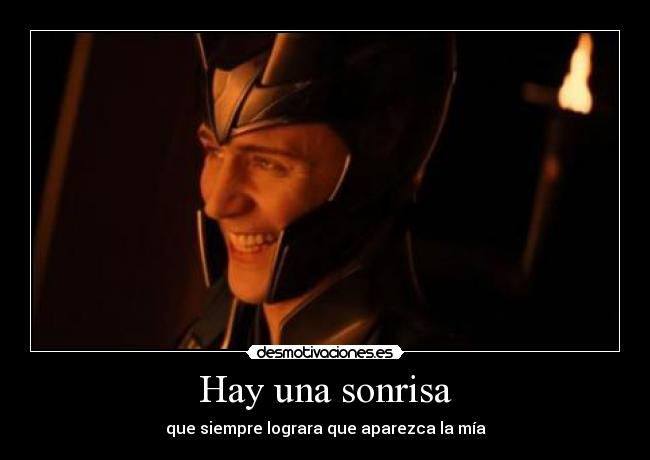 Hay una sonrisa -