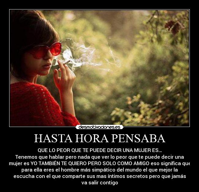 HASTA HORA PENSABA - 