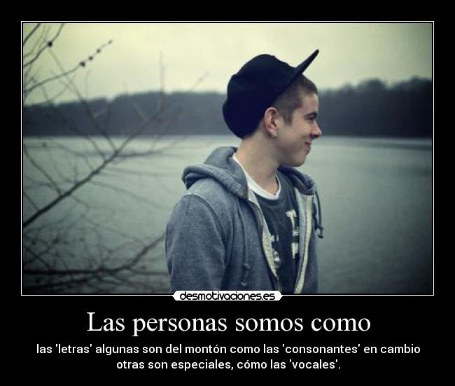 Las personas somos como -