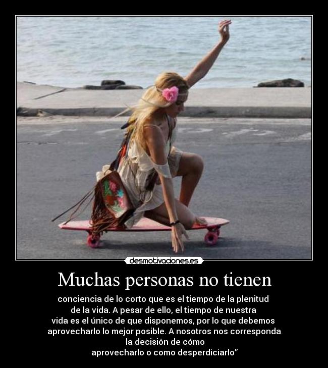 Muchas personas no tienen -