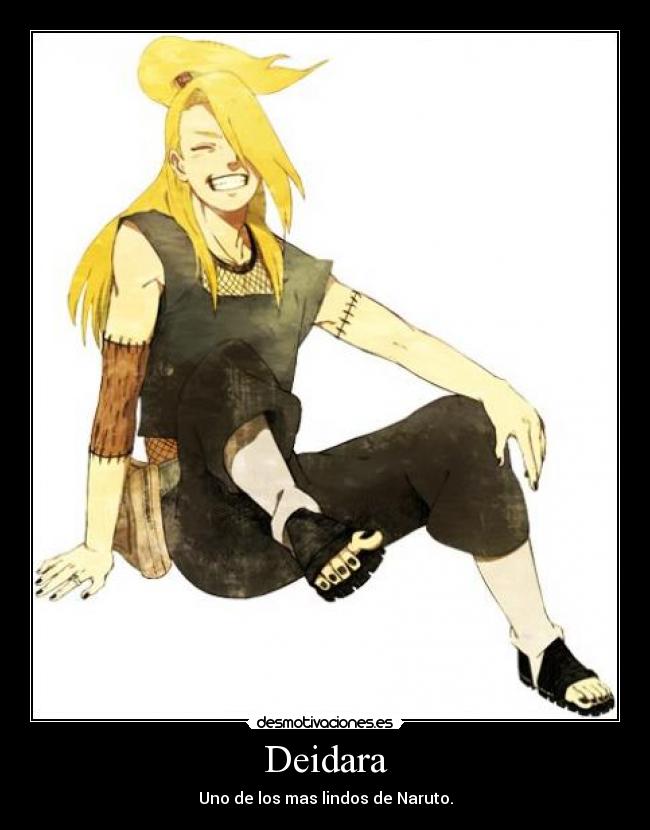 Deidara - Uno de los mas lindos de Naruto.