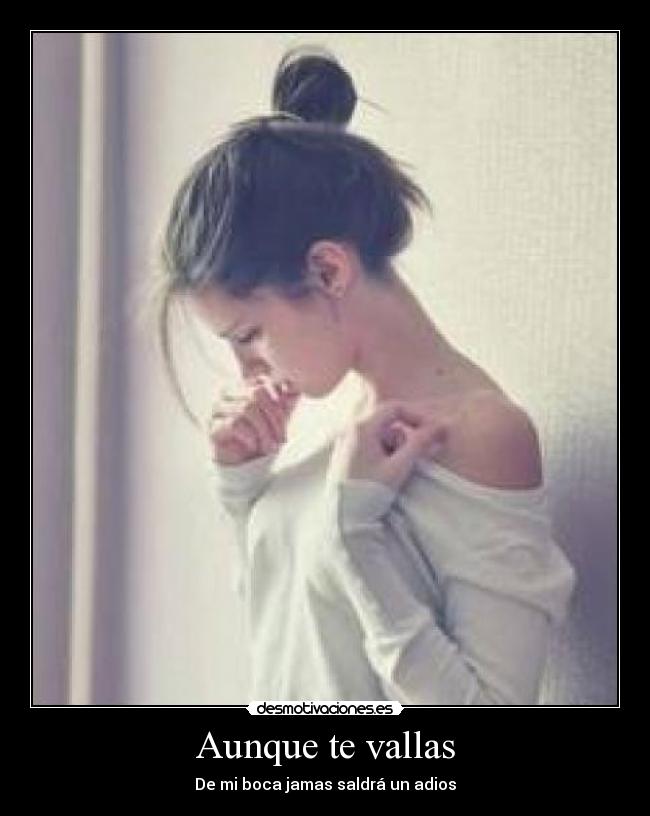 Aunque te vallas - 
