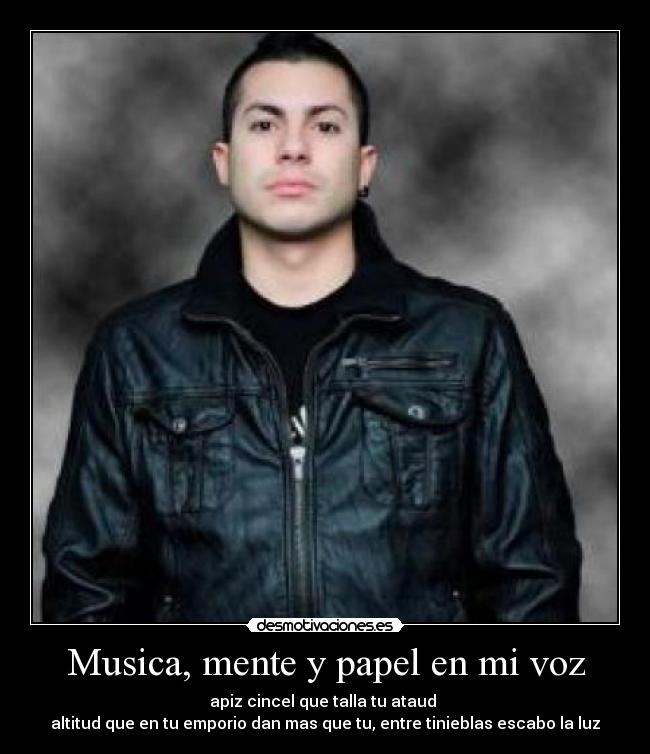 Musica, mente y papel en mi voz -