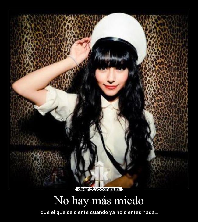 No hay más miedo - 
