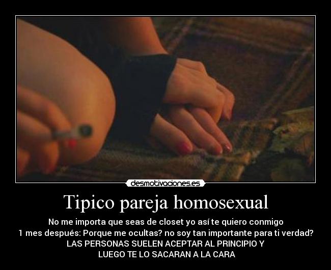 Tipico pareja homosexual -