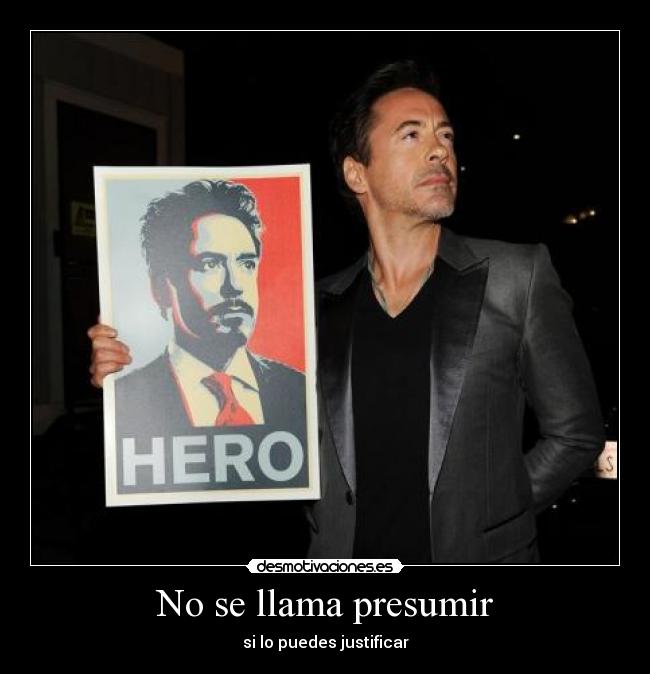 No se llama presumir -