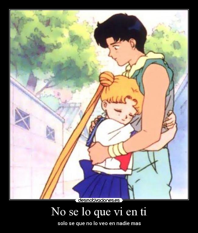 carteles sailor moon serena darien anime amor desmotivaciones