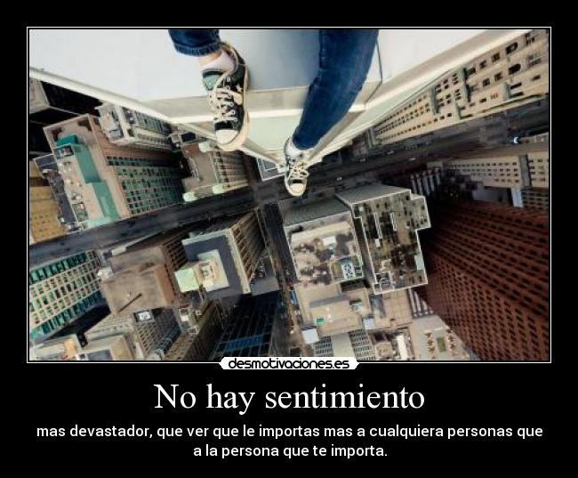 No hay sentimiento -