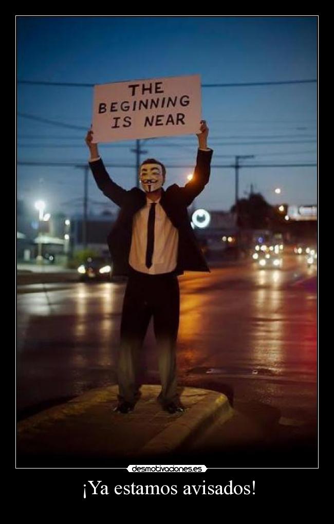 ¡Ya estamos avisados! -