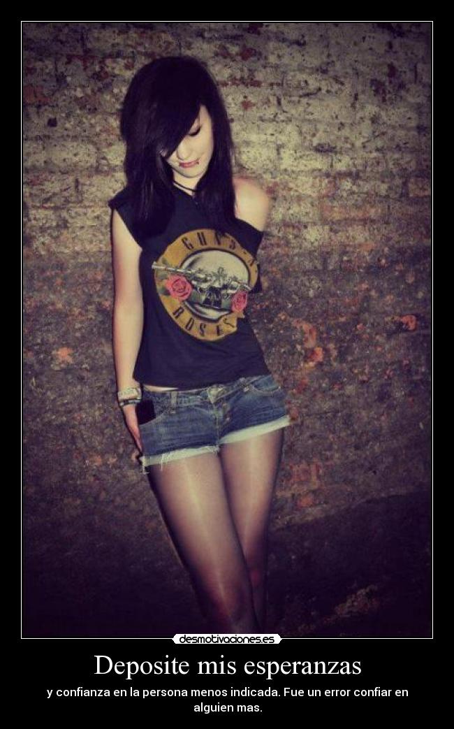 Deposite mis esperanzas -