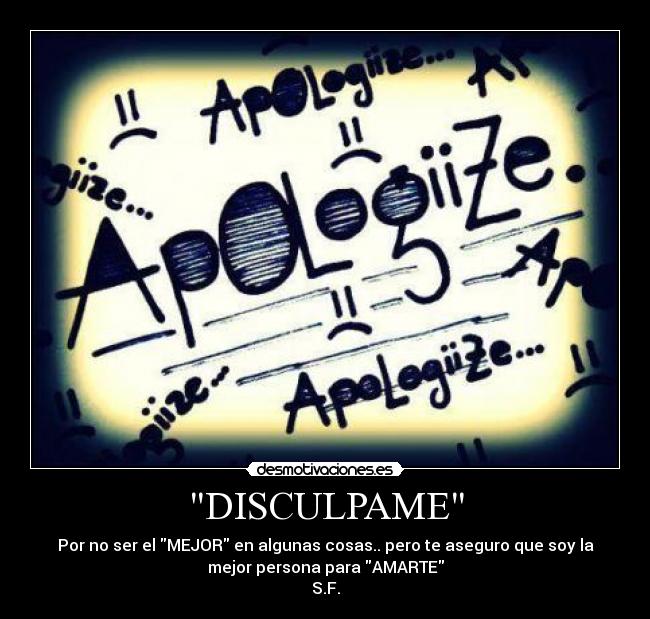DISCULPAME -