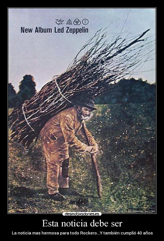carteles aniversario zeppelin noticia rock desmotivaciones