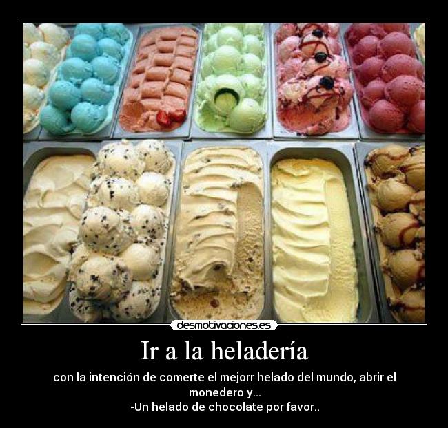 Ir a la heladería -