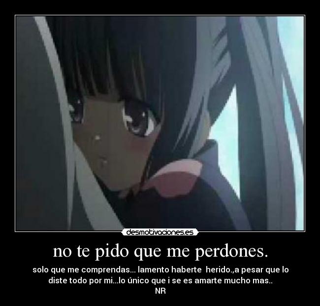 no te pido que me perdones. - 