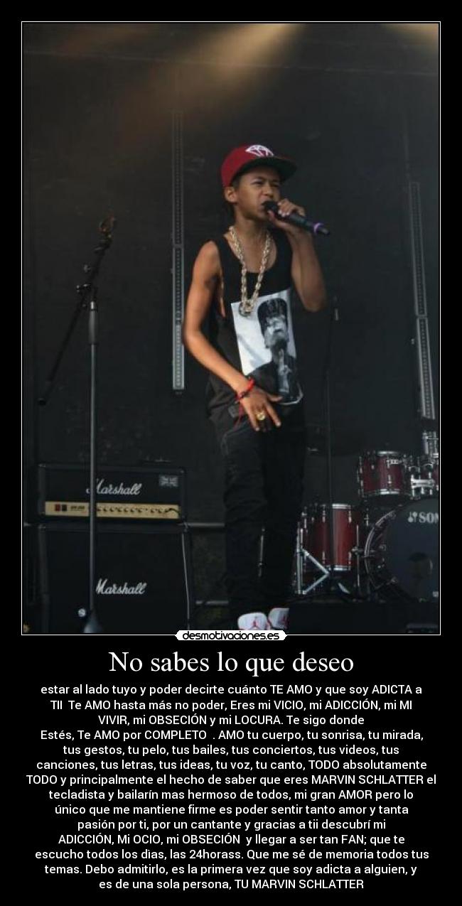 No sabes lo que deseo - 