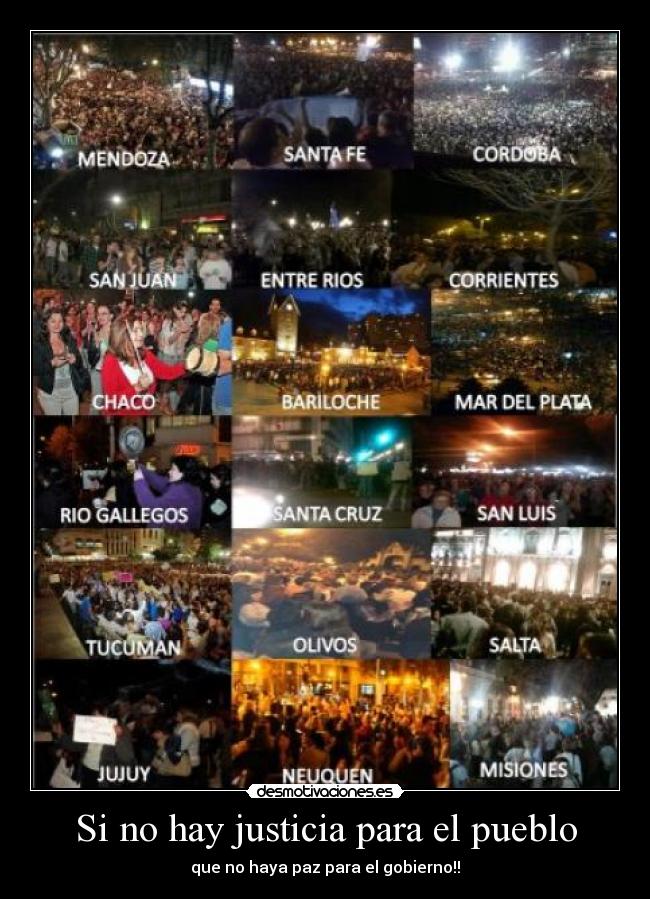 Si no hay justicia para el pueblo -