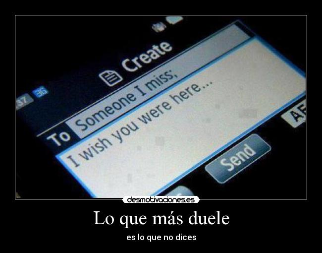 Lo que más duele -
