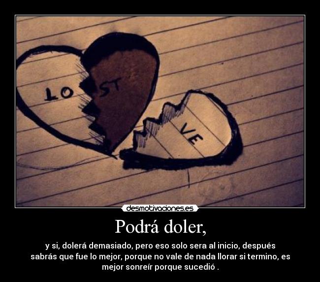 carteles lost love amor desmotivaciones
