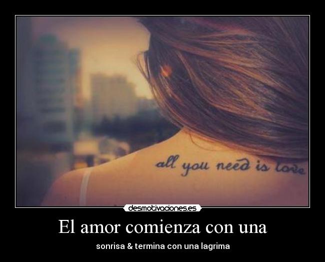 El amor comienza con una - 