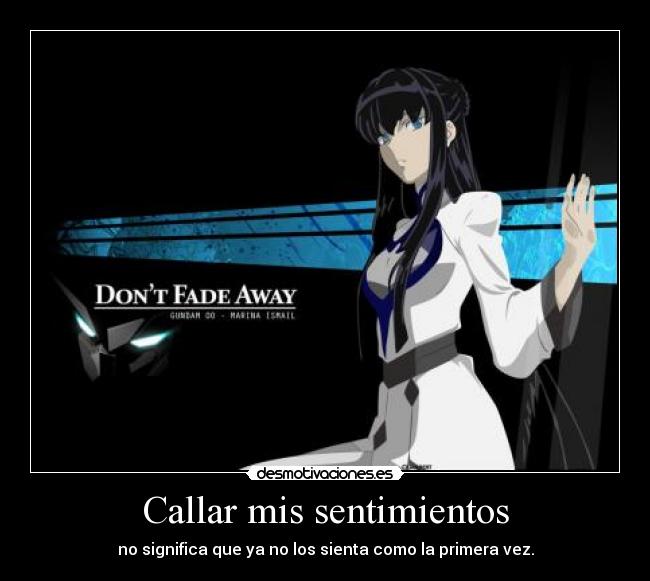 carteles sentimientos klanotaku harukaze anime gundam marina dedicado desmotivaciones