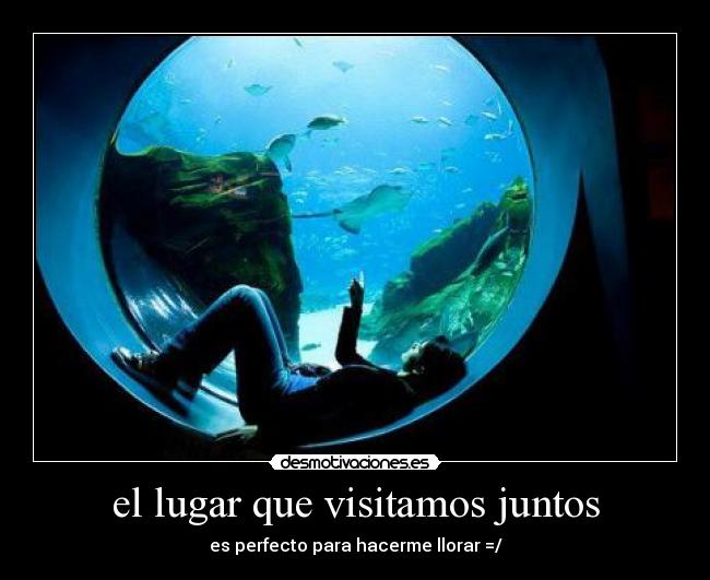 el lugar que visitamos juntos - es perfecto para hacerme llorar =/