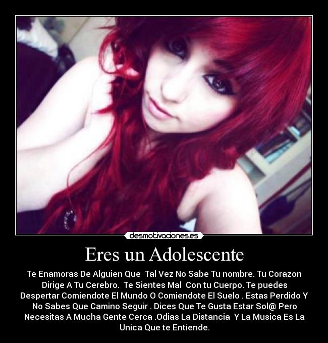 Eres un Adolescente -
