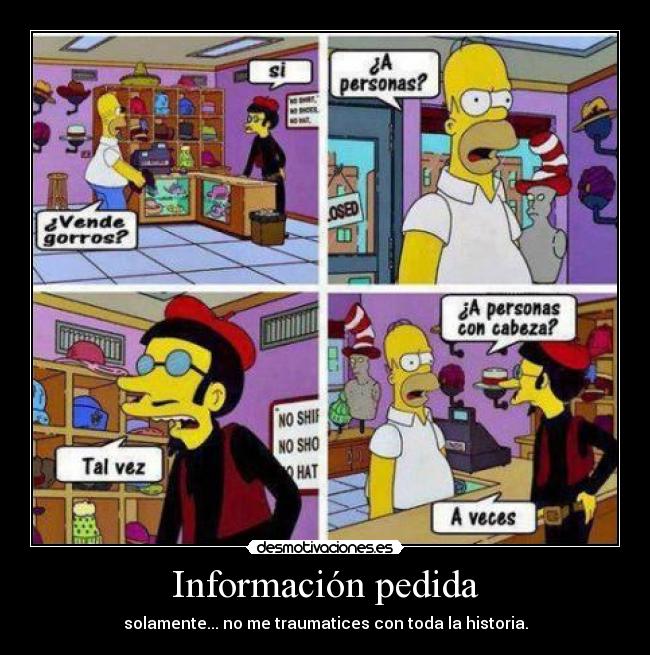 Información pedida - 