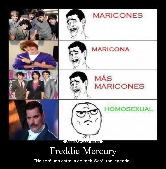 Freddie Mercury - No seré una estrella de rock. Seré una leyenda.