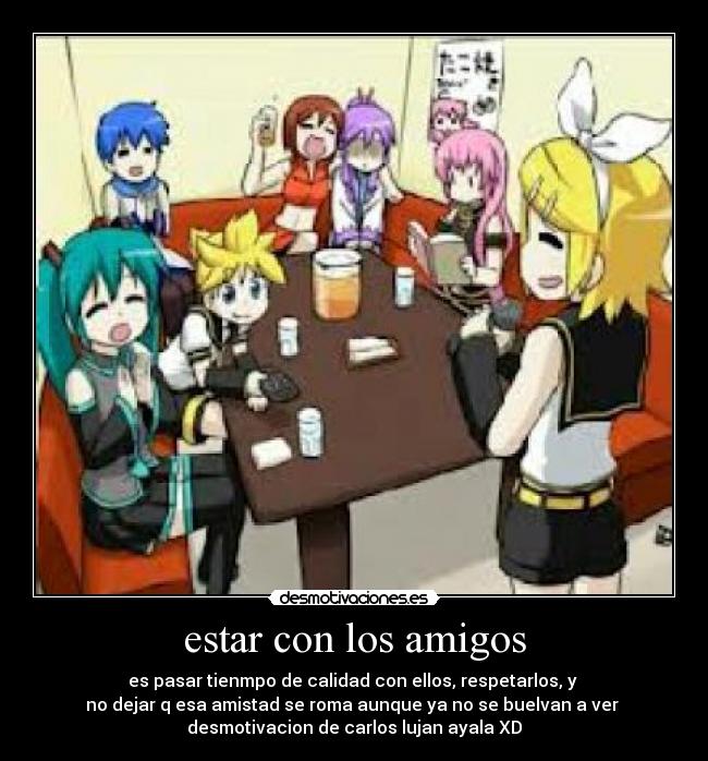 estar con los amigos -