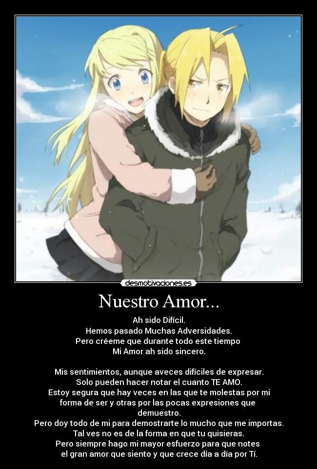 carteles amor amor anime desmotivaciones